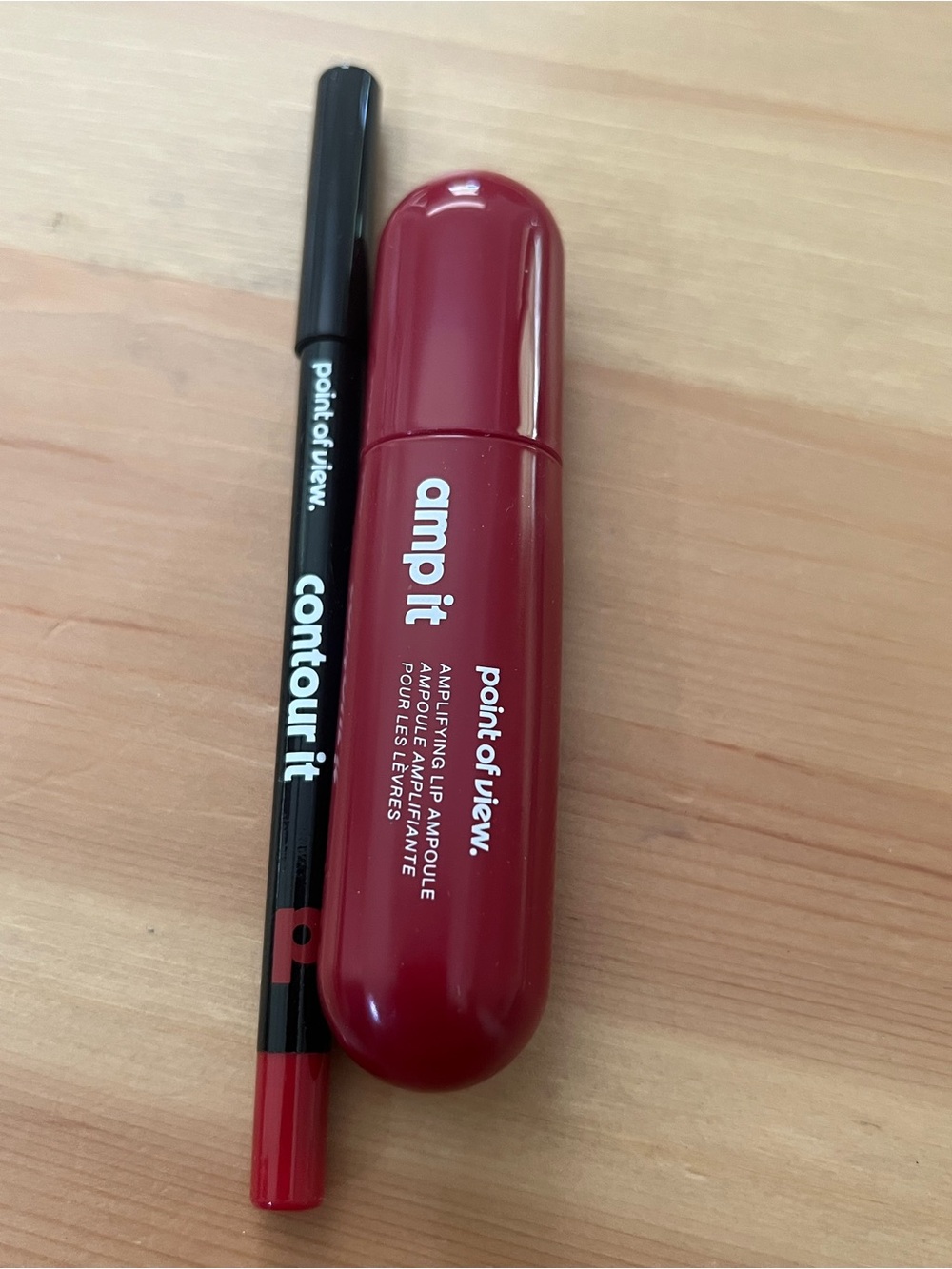 Point of View Amp It Lip Ampoule + Contour It Lip Pencil in Shirley Temple